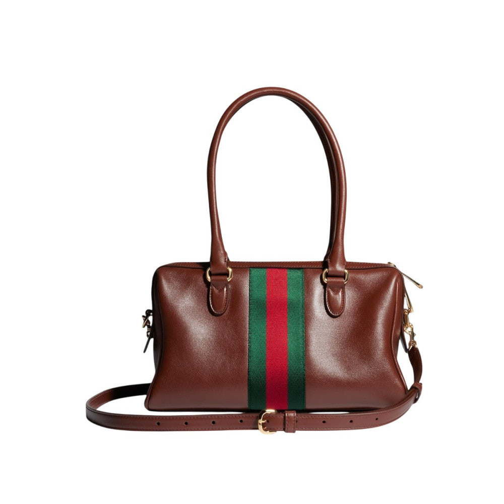 Brown Borsetto Medium Shoulder Bag 3