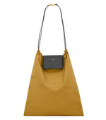 Mustard Foulard Folding Tote 1