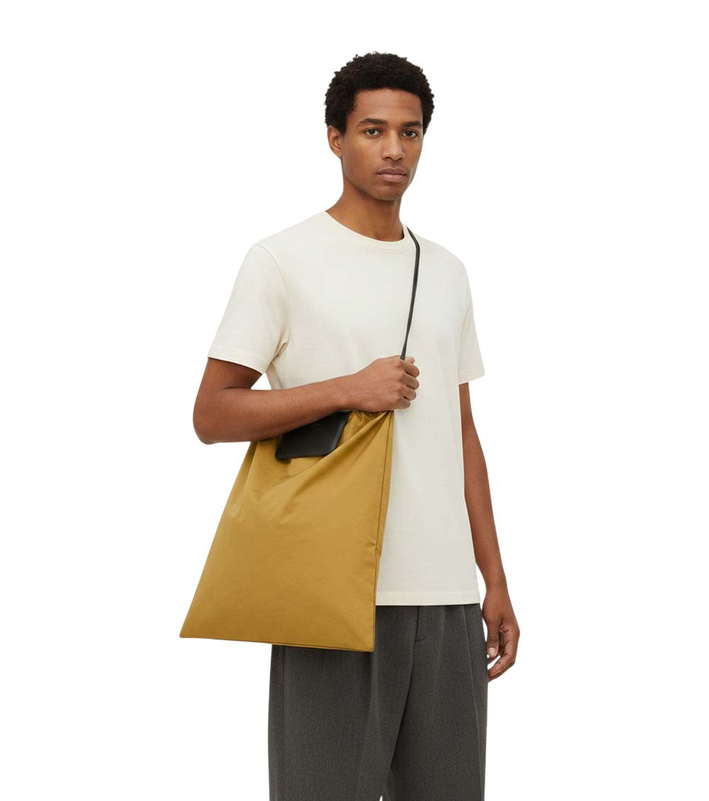 Mustard Foulard Folding Tote 5