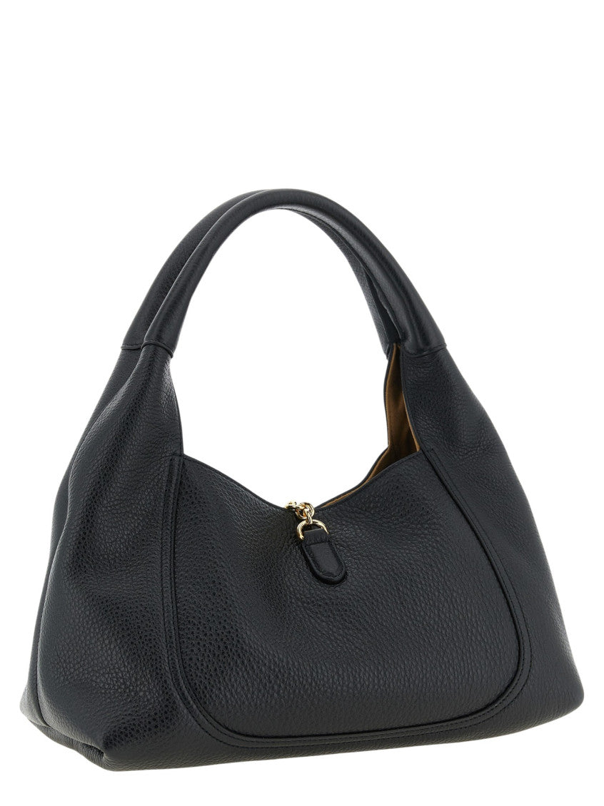 Black Horsebit Large Shoulder Bag 4