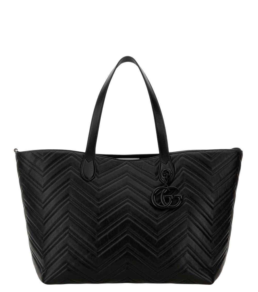 Black GG Marmont Large Tote 1