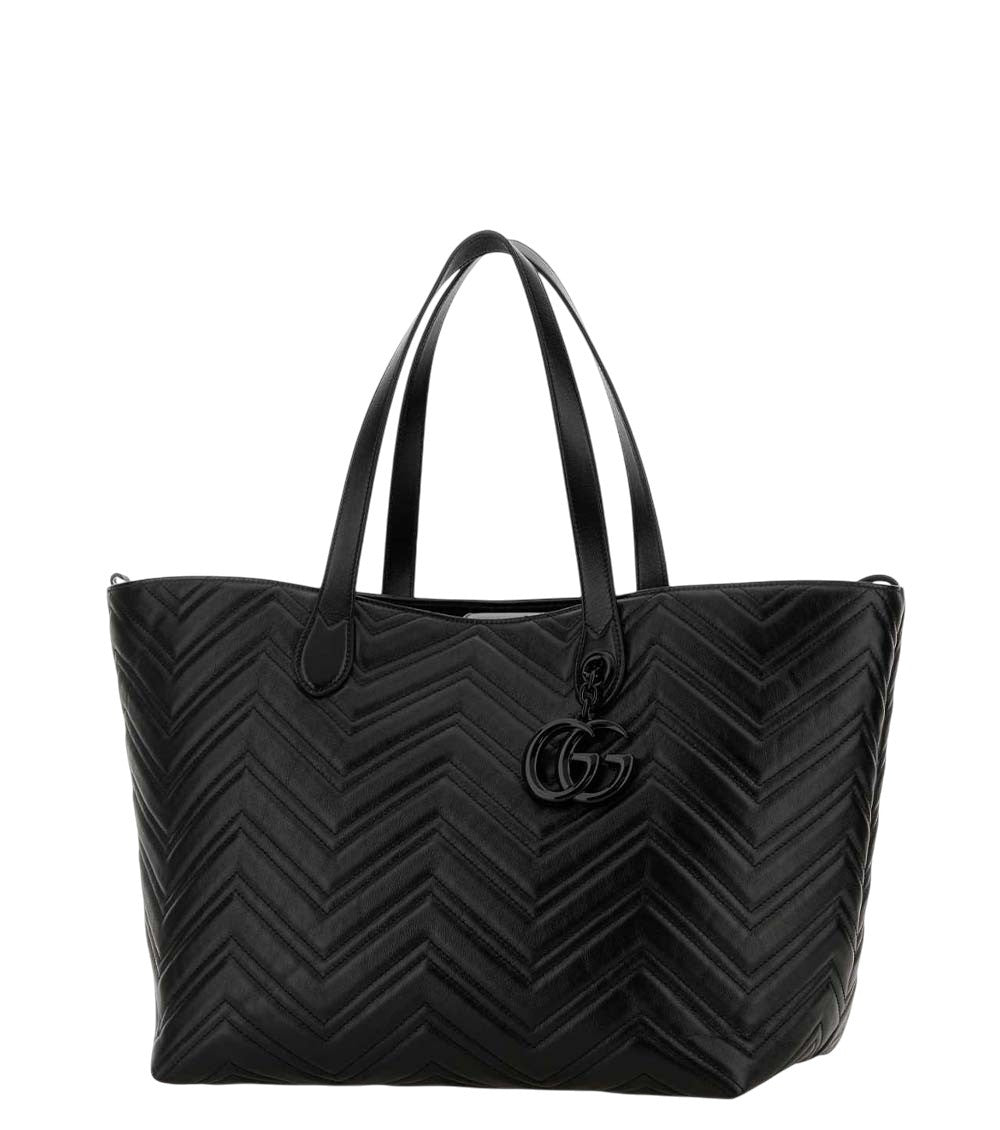 Black GG Marmont Large Tote 2