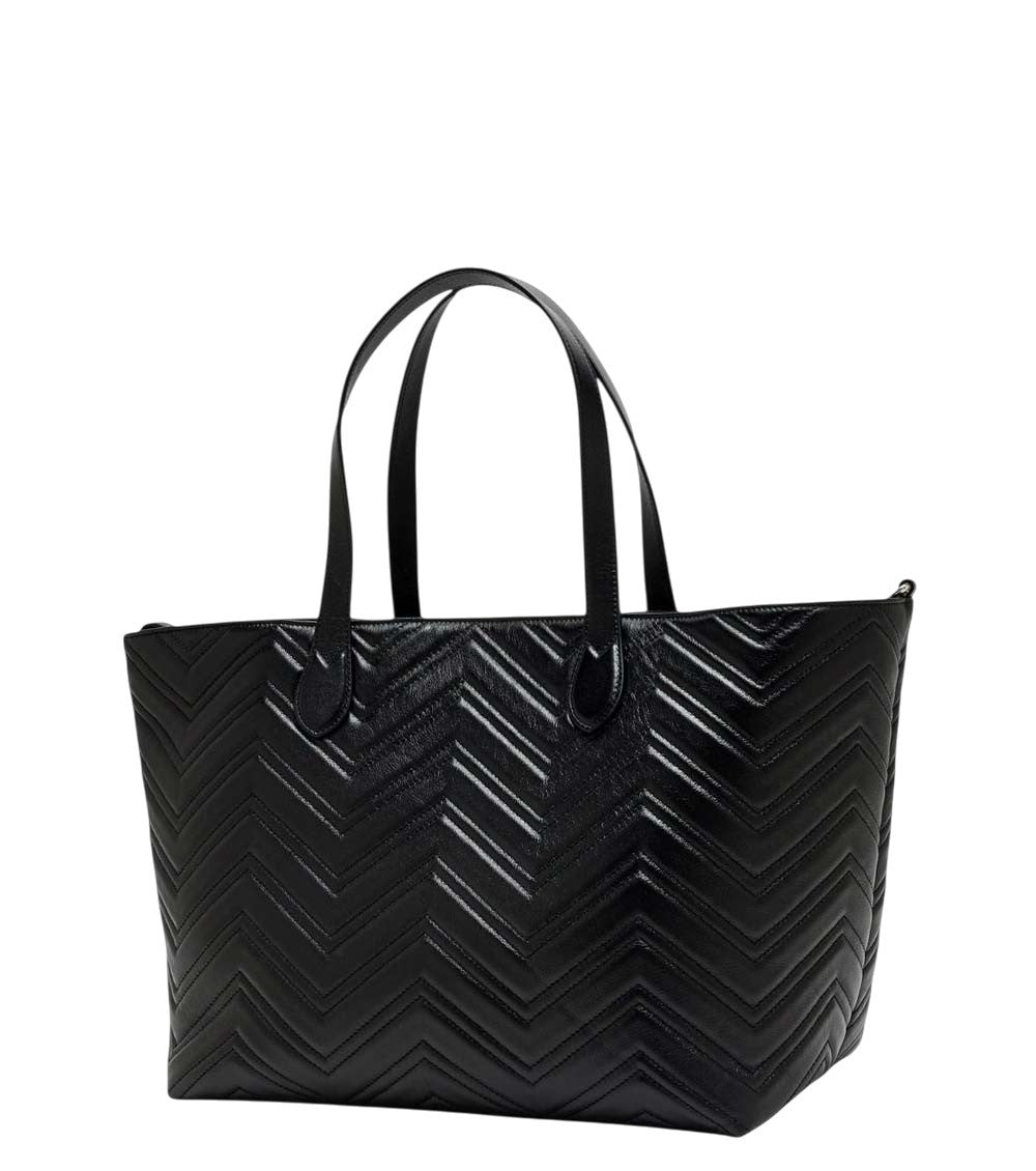 Black GG Marmont Large Tote 3