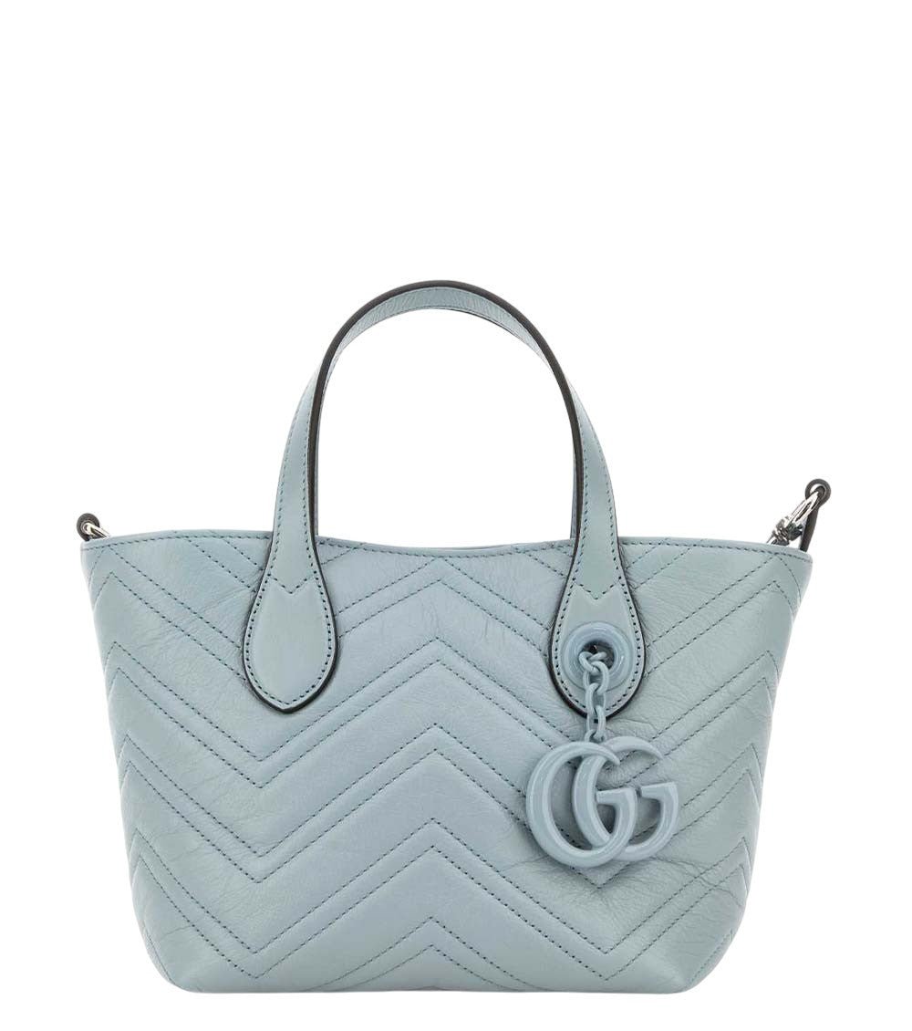 Light Blue GG Marmont Small Tote 1