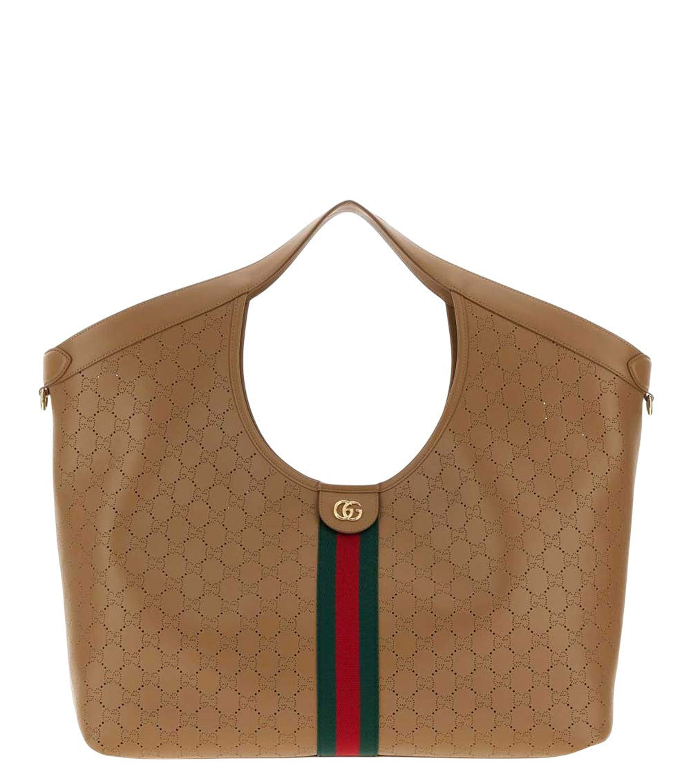 Dark Beige Giglio Large Tote 1