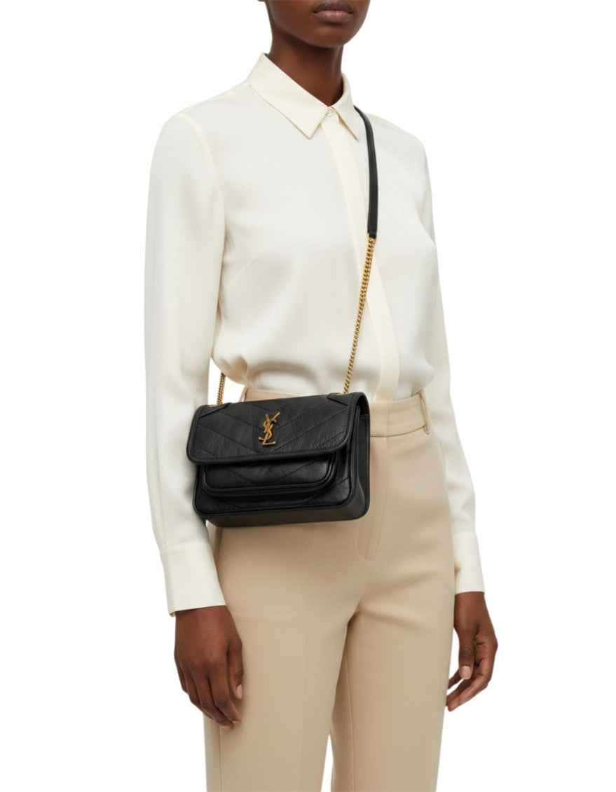 Black Niki Mini Shoulder Bag 6