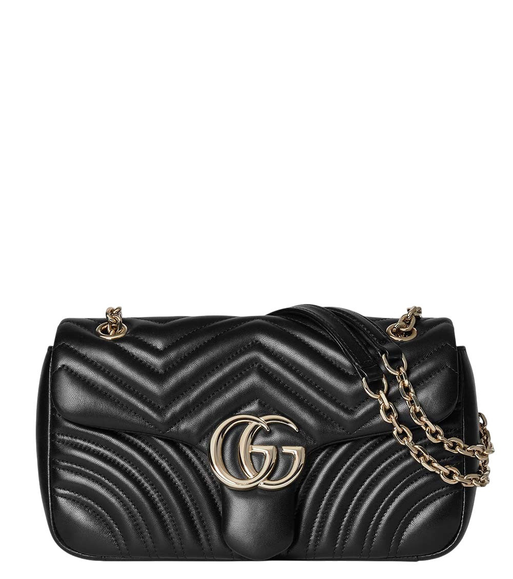Black GG Marmont Medium Shoulder Bag 1