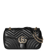 Black GG Marmont Medium Shoulder Bag 1