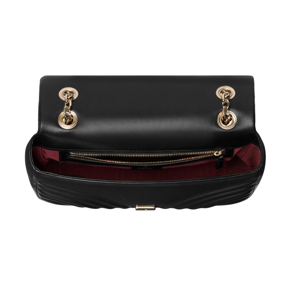 Black GG Marmont Medium Shoulder Bag 3