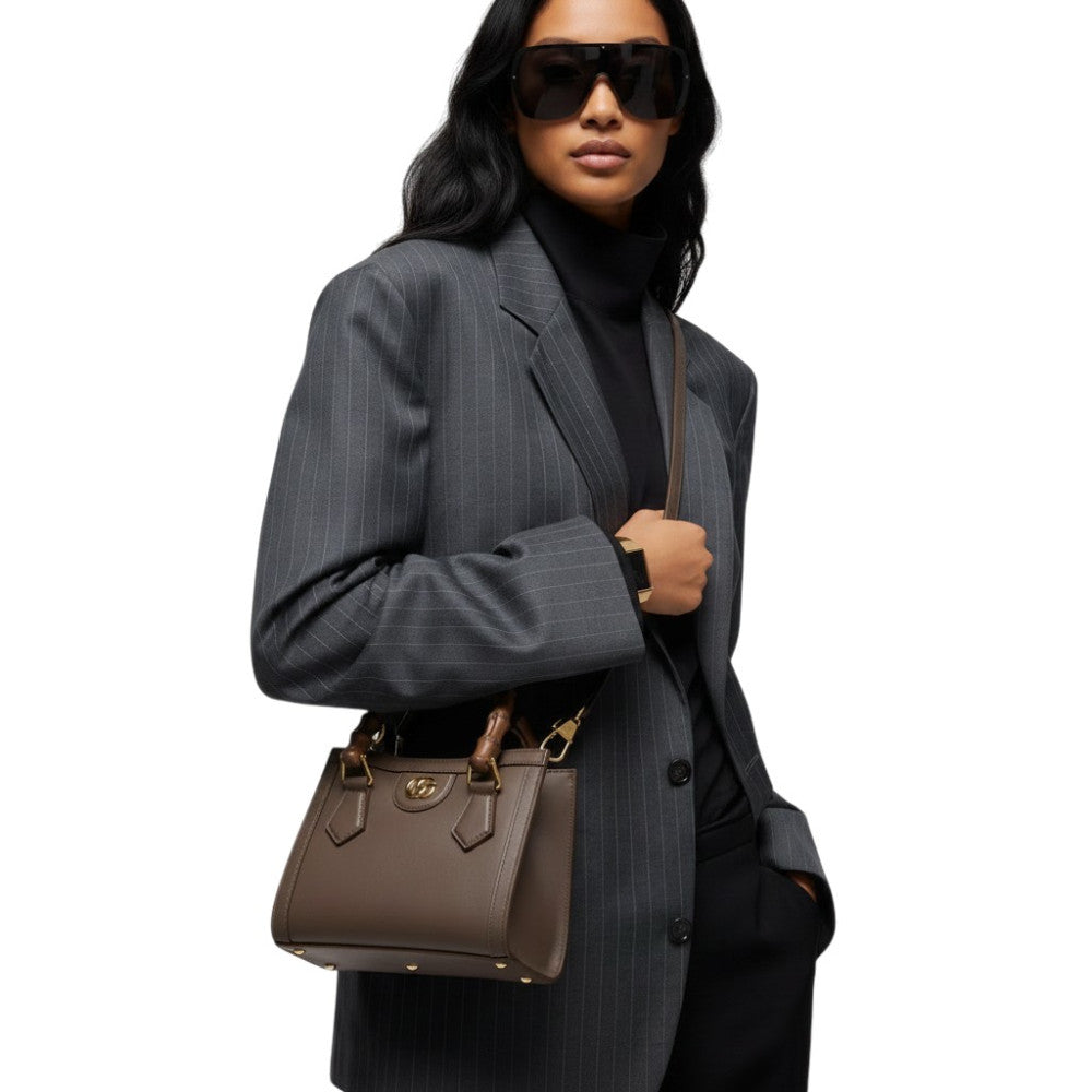 Taupe Diana Small Tote 5