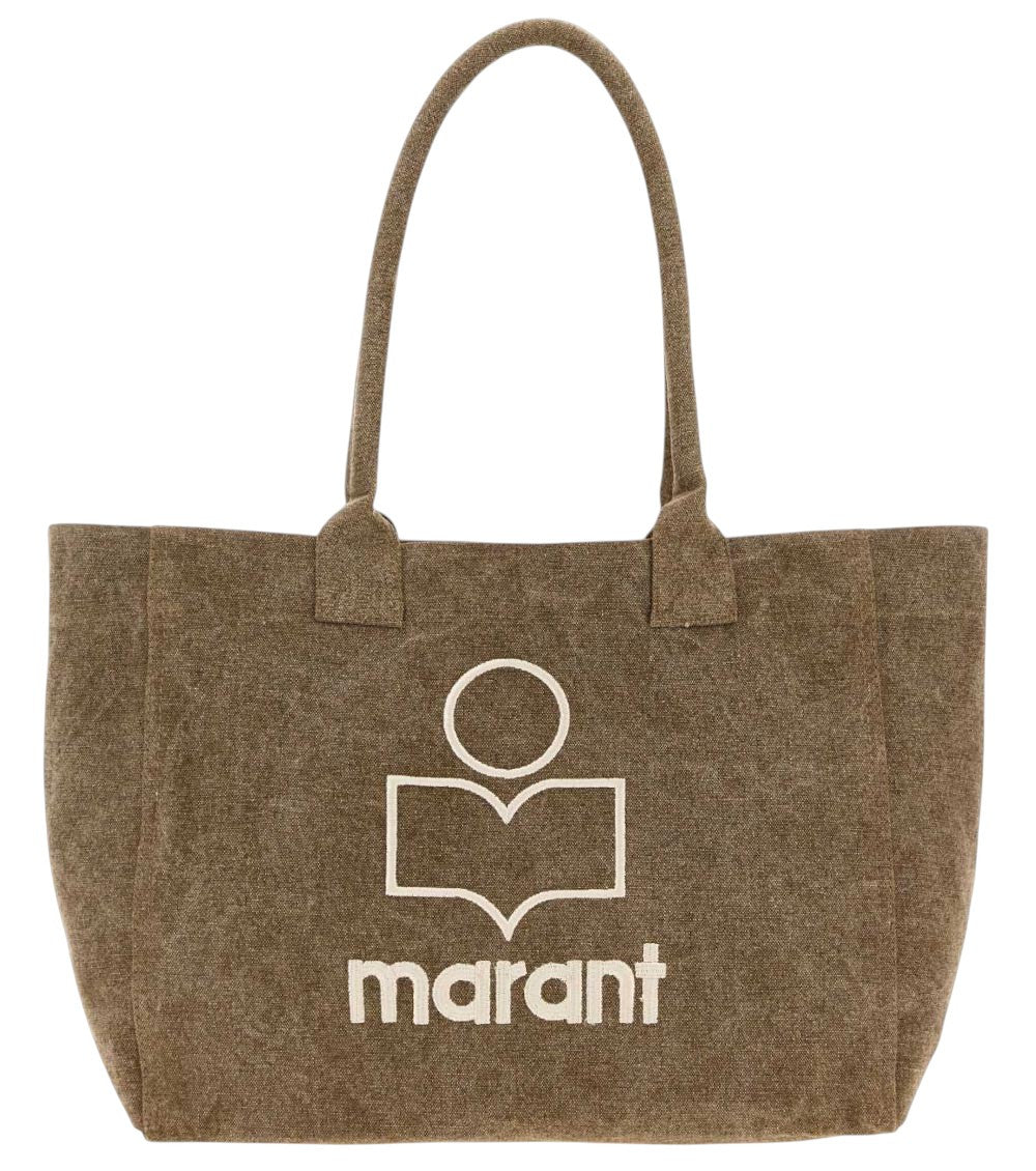 Brown Yenky Large Top Zip Tote 1