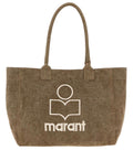 Brown Yenky Large Top Zip Tote 1