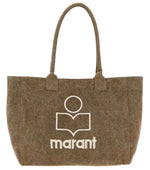 Brown Yenky Large Top Zip Tote 1