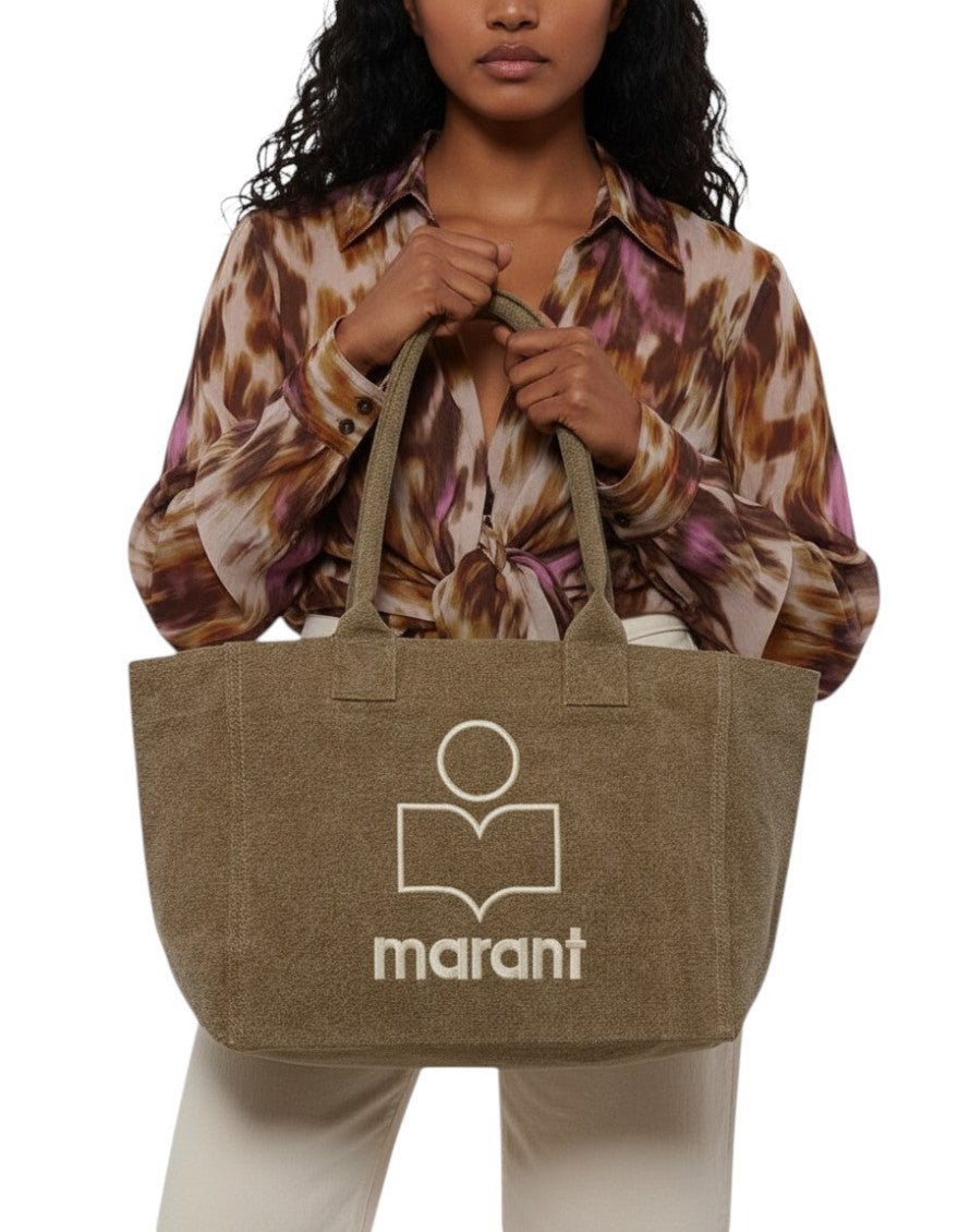 Brown Yenky Large Top Zip Tote 4