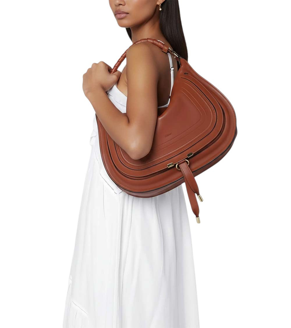 Brown Marcie Large Shoulder Bag 5