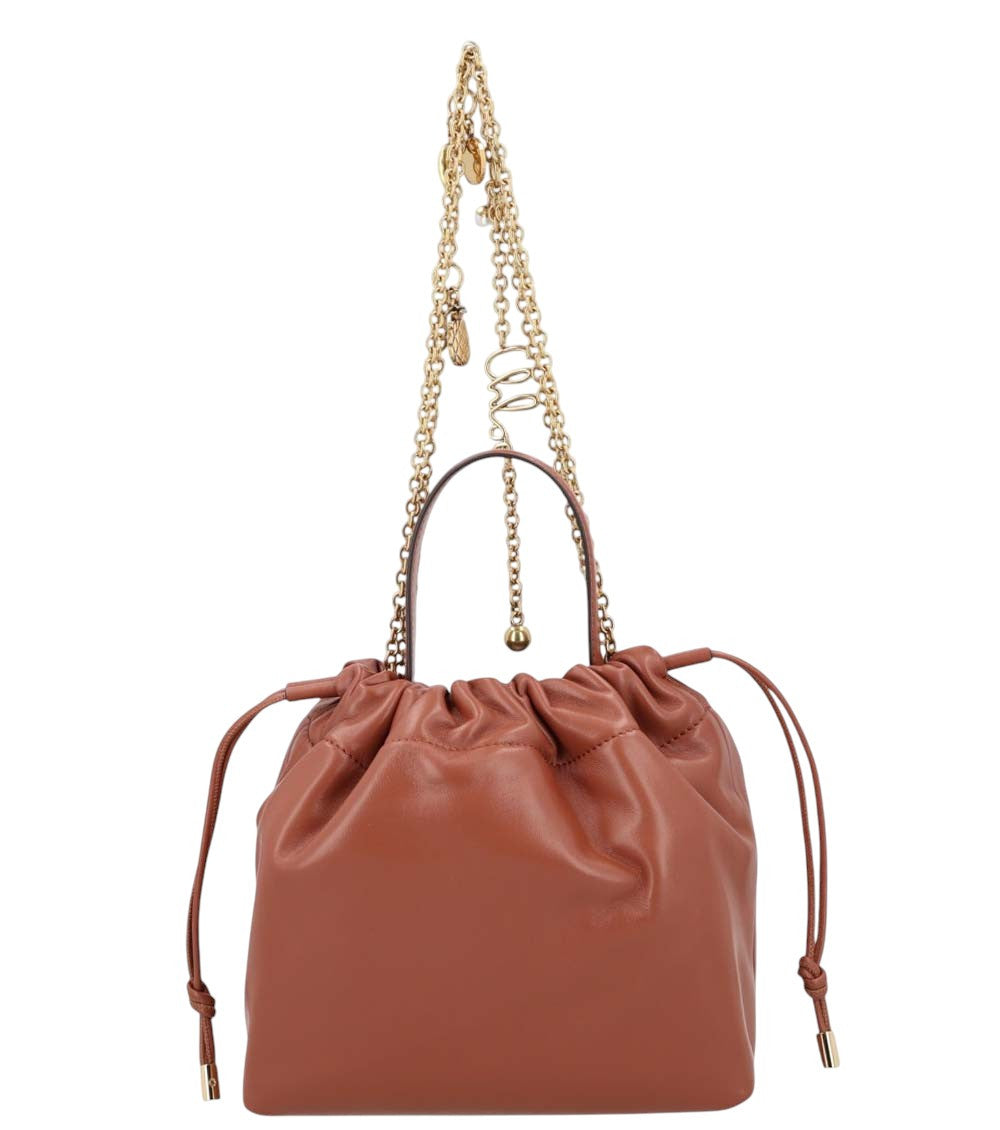 Brown Icons Mini Bucket Bag 3