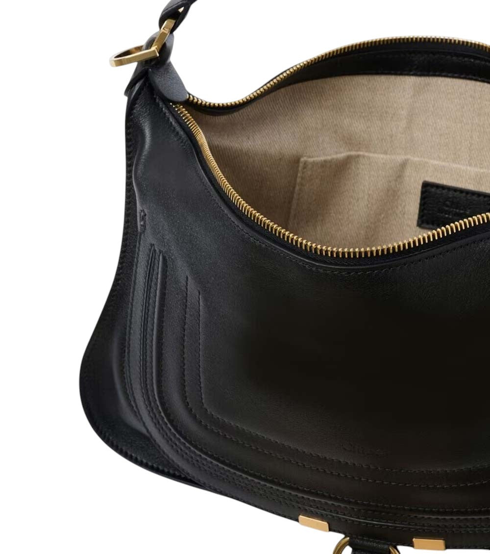 Black Marcie Large Shoulder Bag 4