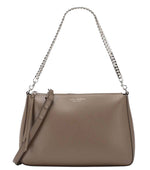 Taupe Perry Medium Shoulder Bag 1