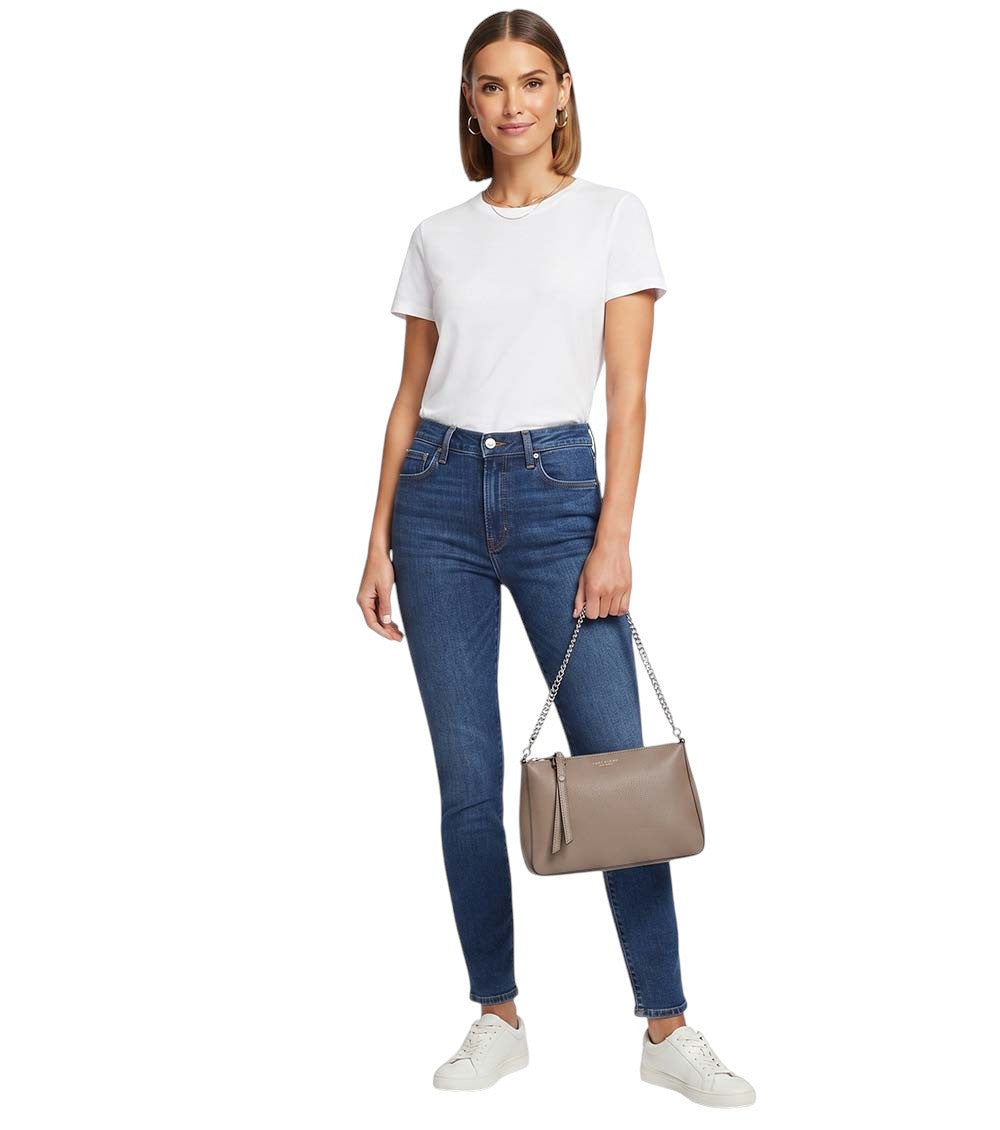 Taupe Perry Medium Shoulder Bag 5