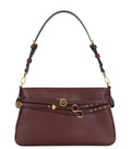 Burgundy Logo Small Shoulder Bag 1