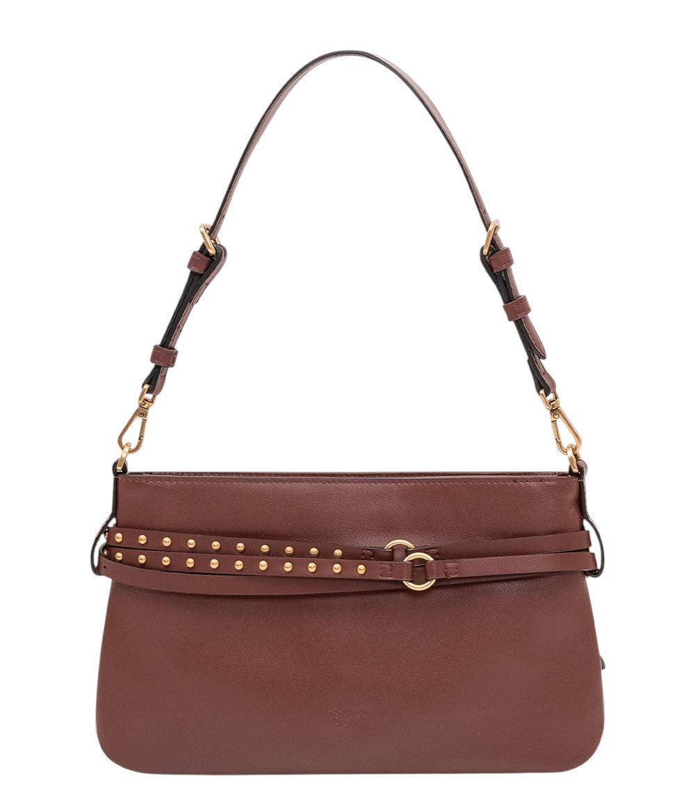 Burgundy Logo Small Shoulder Bag 3