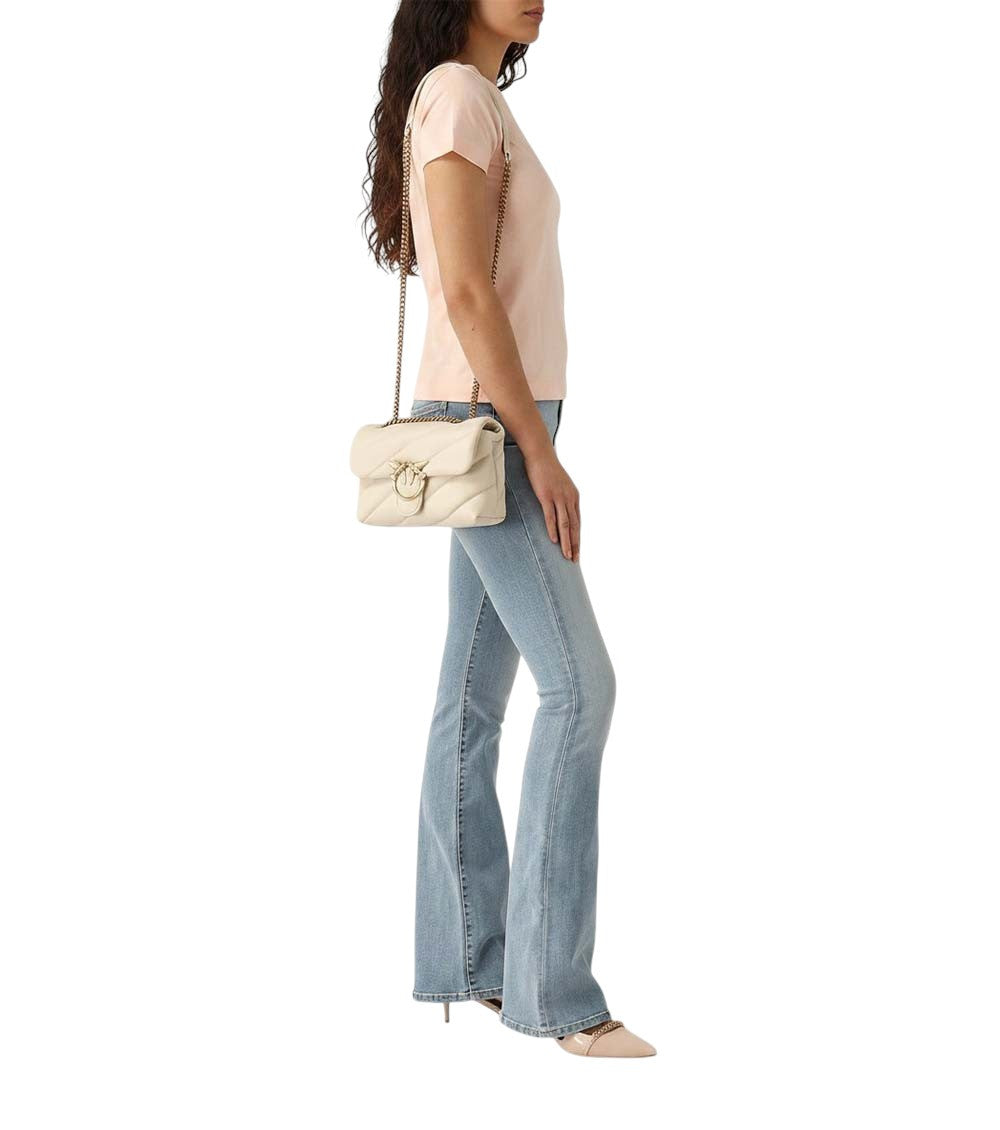 Beige Love Small Shoulder Bag 4