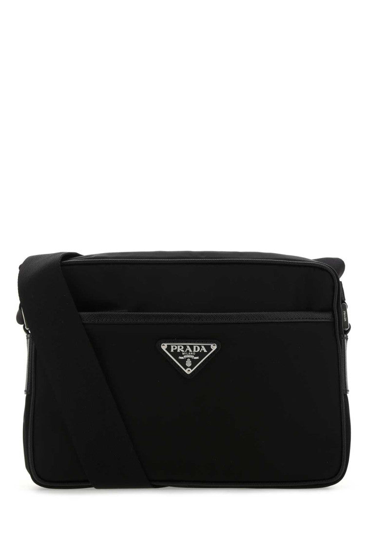 Black Re-Nylon crossbody bag 1