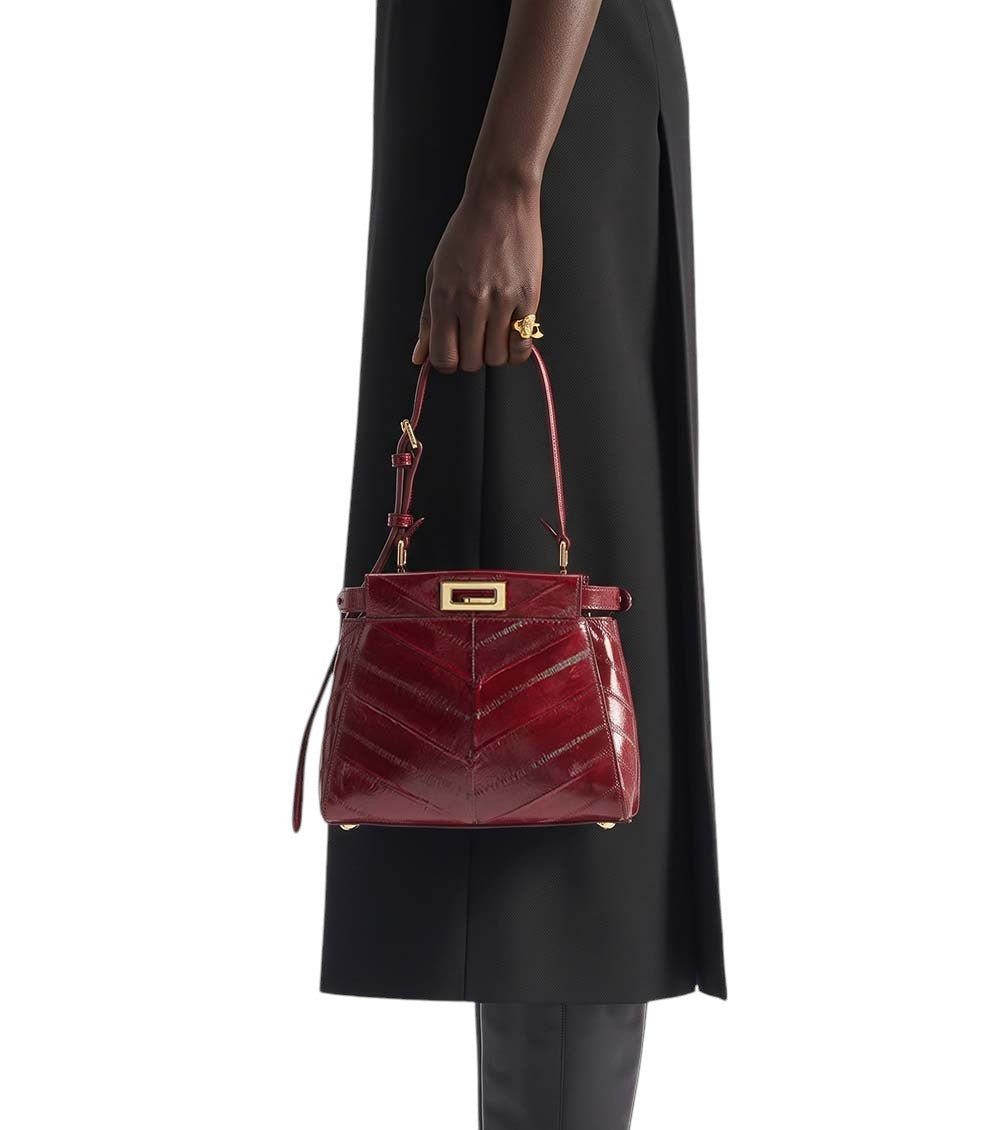 Maroon My Peekaboo XS Shoulder Bag 6