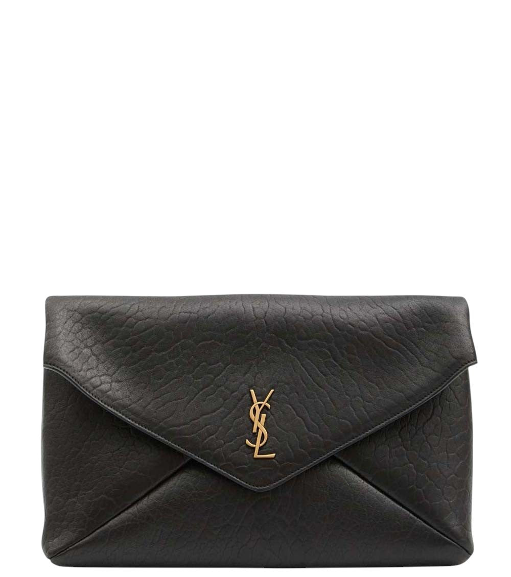 Black Logo Envelope Large Clutch 1
