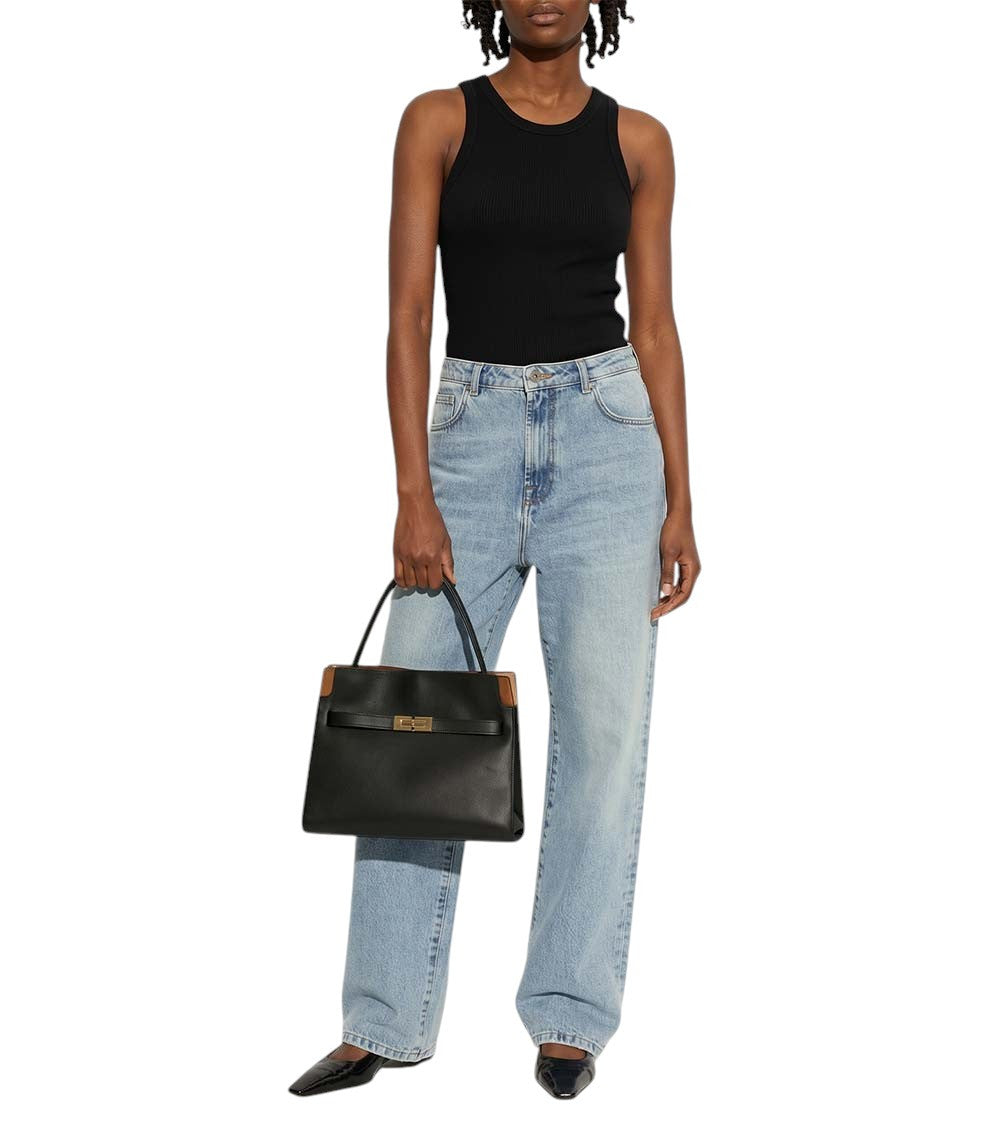 Black Lee Radziwill Small Satchel 5