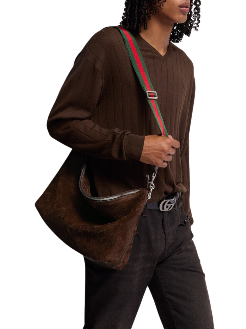 Brown Brera Medium Crossbody Bag 4