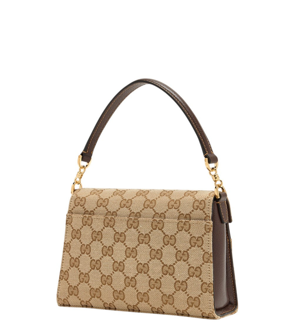 Beige Horsebit Duomo small Satchel 2