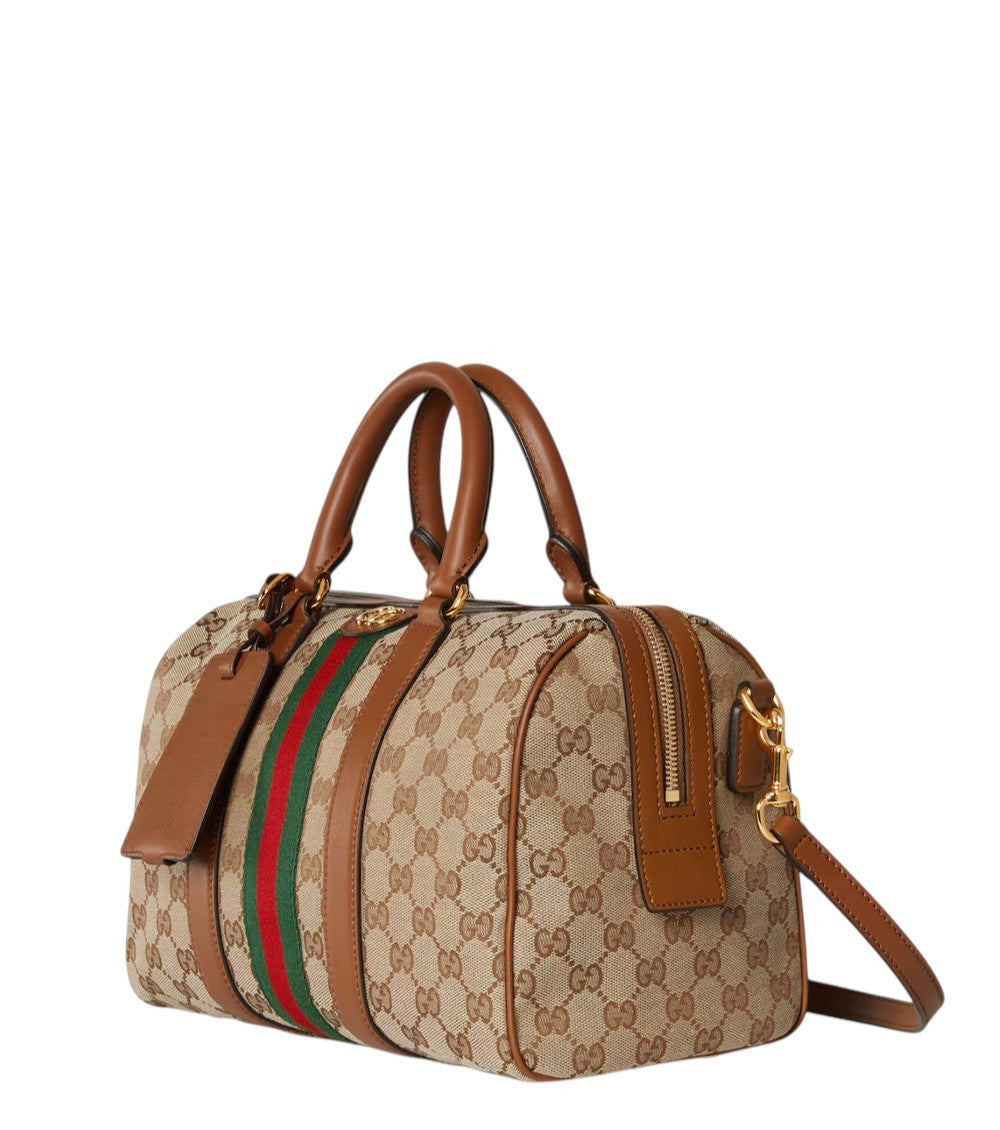 Beige Ophidia Medium Duffle Bag 2