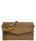 Brown Logo Large Shoulder Bag 1