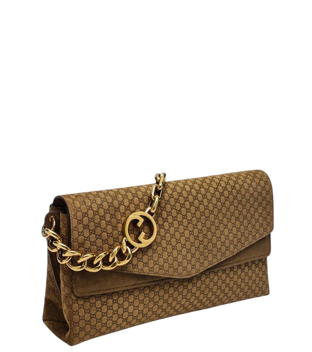 Brown Logo Large Shoulder Bag 2
