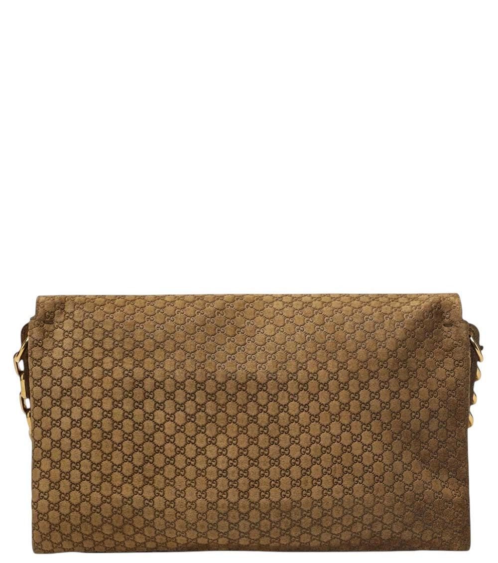 Brown Logo Large Shoulder Bag 3