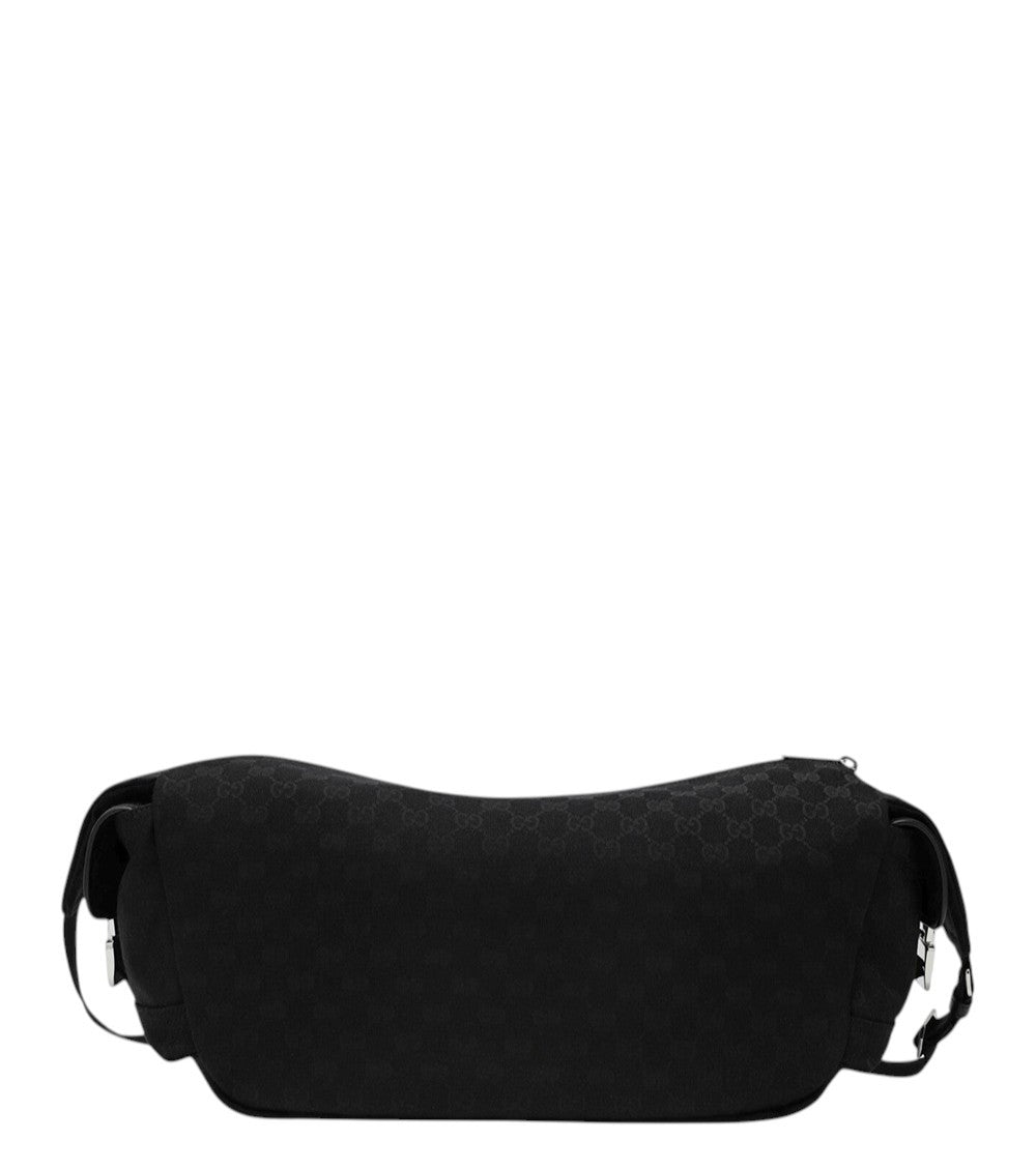 Black GG Logo Large Crossbody Bag 1