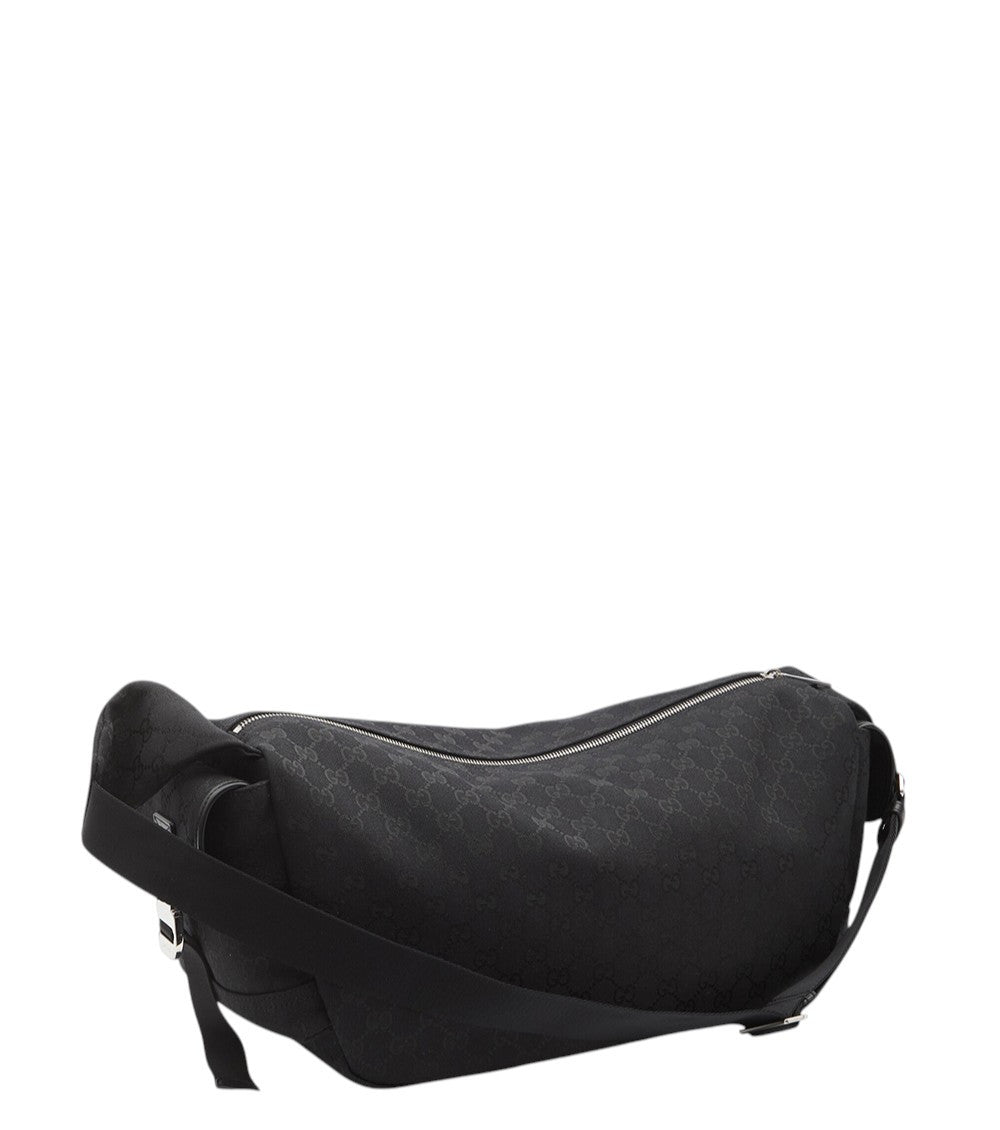 Black GG Logo Large Crossbody Bag 2