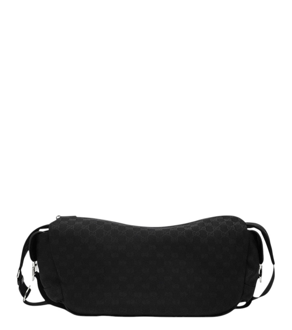 Black GG Logo Large Crossbody Bag 3