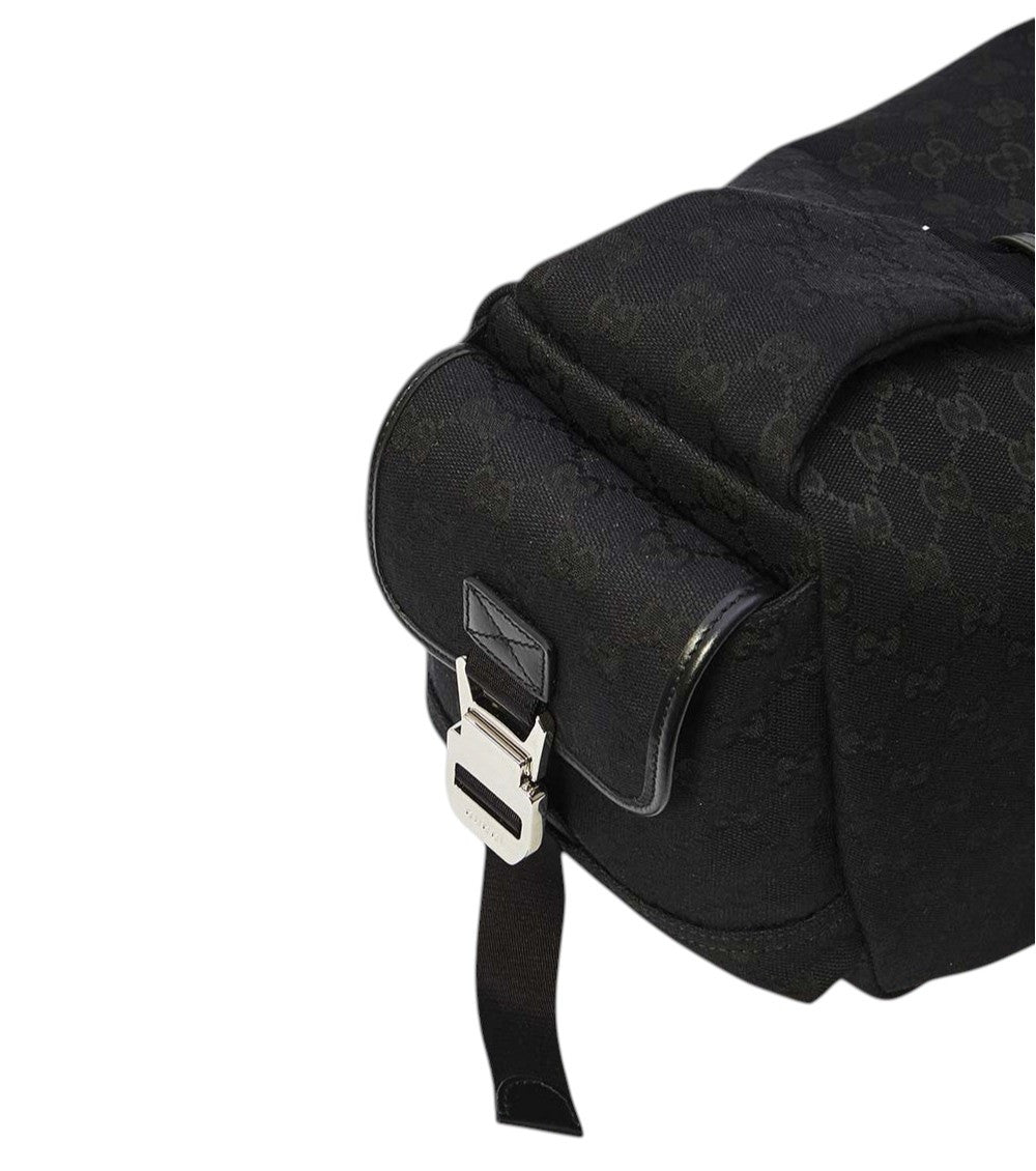 Black GG Logo Large Crossbody Bag 5