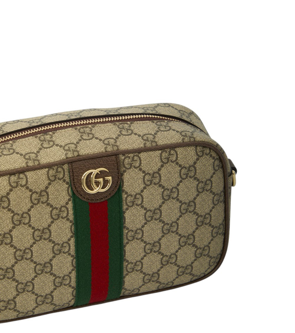 Beige Ophidia Small Crossbody Bag 4