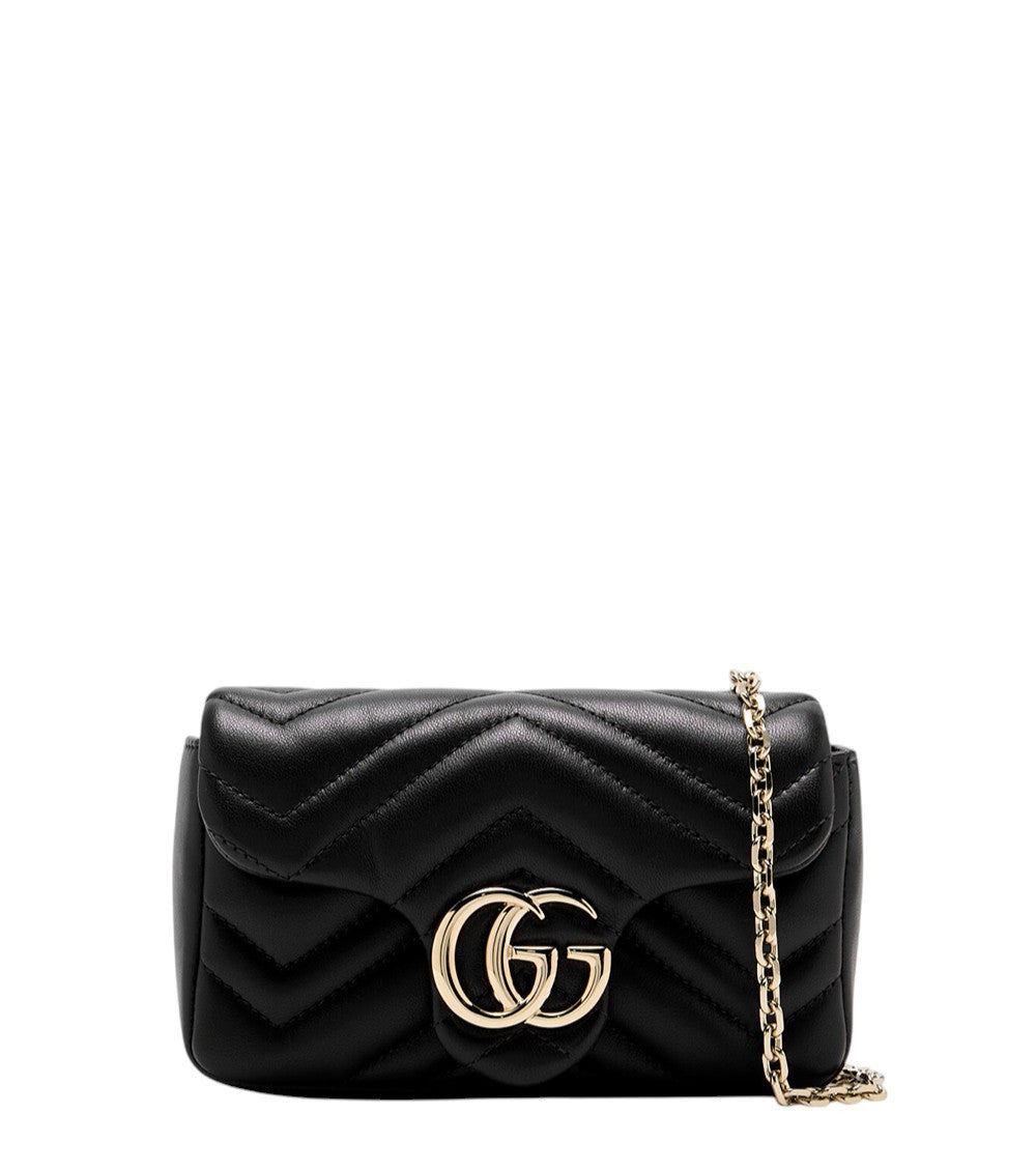 Black GG Marmont Mini Shoulder Bag 1