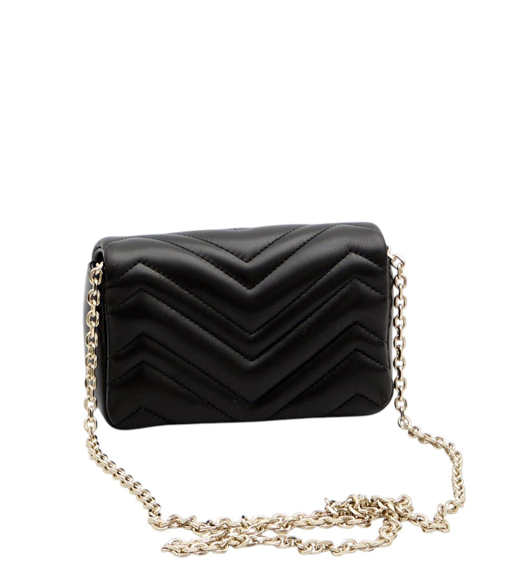 Black GG Marmont Mini Shoulder Bag 2
