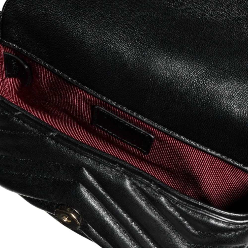 Black GG Marmont Mini Shoulder Bag 3