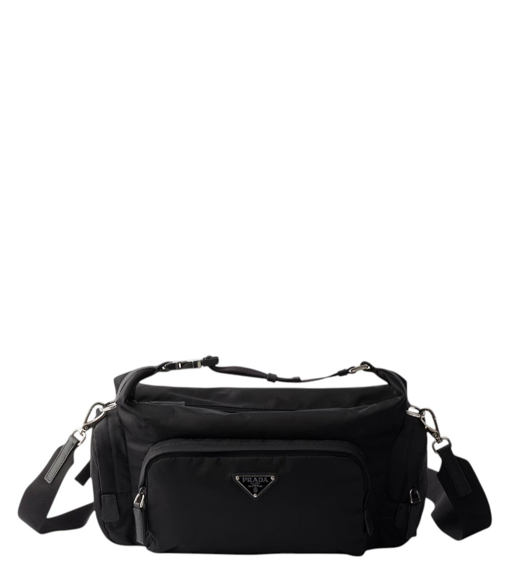 Black Logo Medium Crossbody Bag 1