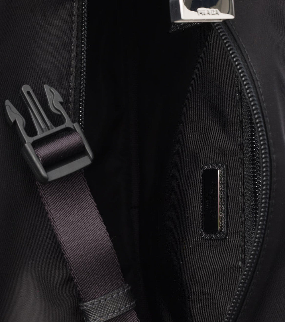 Black Logo Medium Crossbody Bag 4