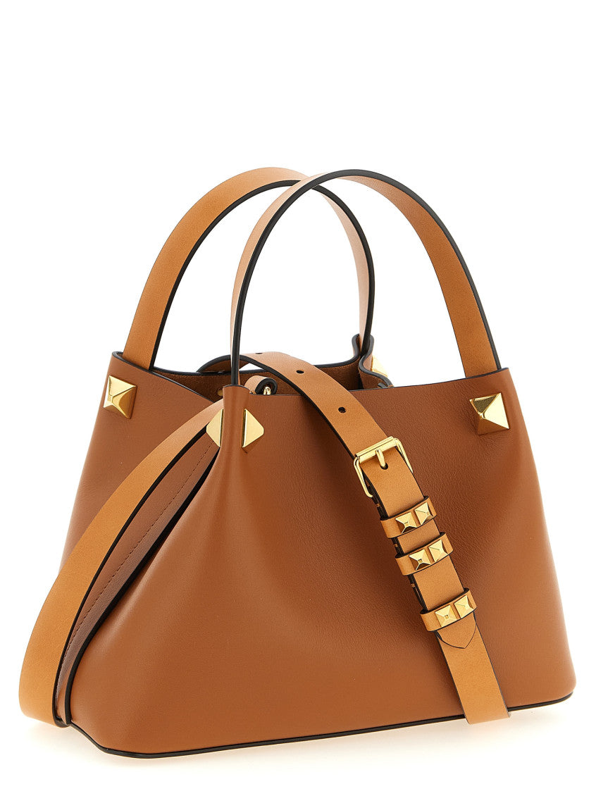 Brown VLogo Signature Small Satchel 2