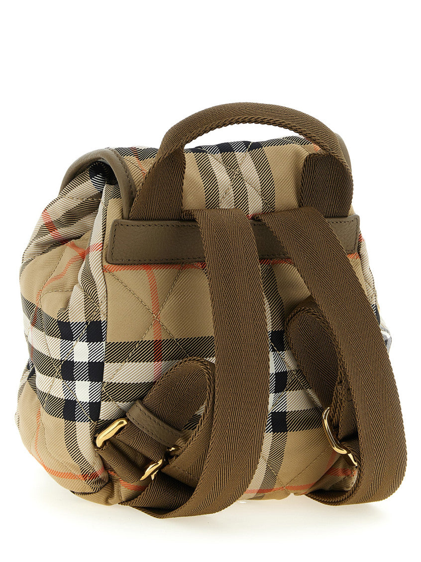 Beige Horseshoe Mini Backpack 2