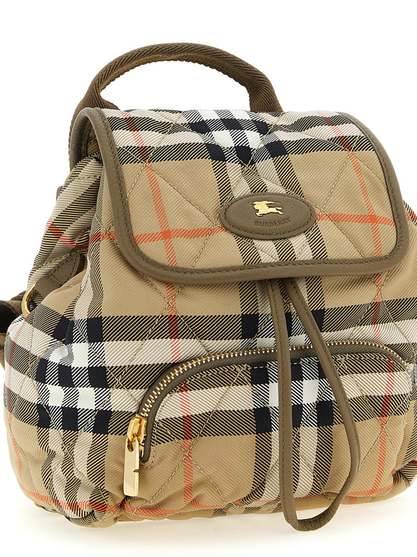 Beige Horseshoe Mini Backpack 3