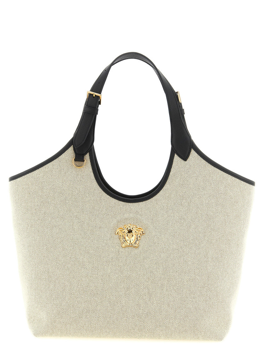 Beige La Medusa Tote 1